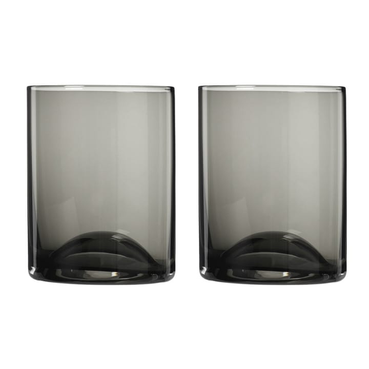 Wave tumblerglas 2-pack - Svart - Blomus