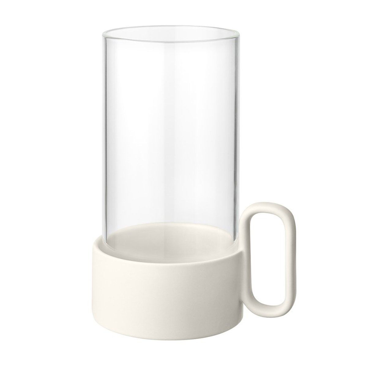 blomus Yuragi stormlykta 21 cm Moonbeam | Skandinavisk Design | Ljuslyktor & Ljusfat | Beige