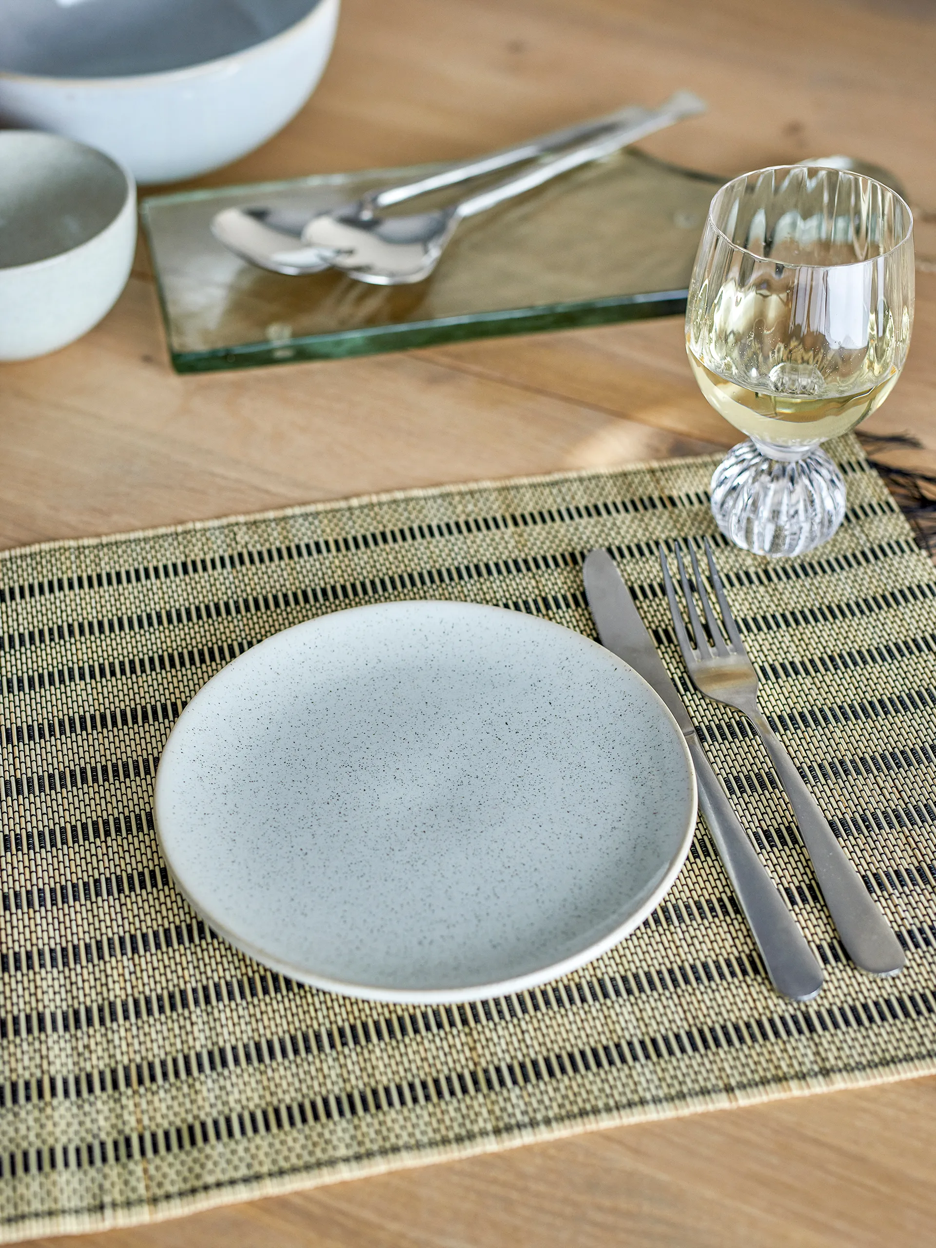 Addison assiett Ø20 cm, Vit Bloomingville