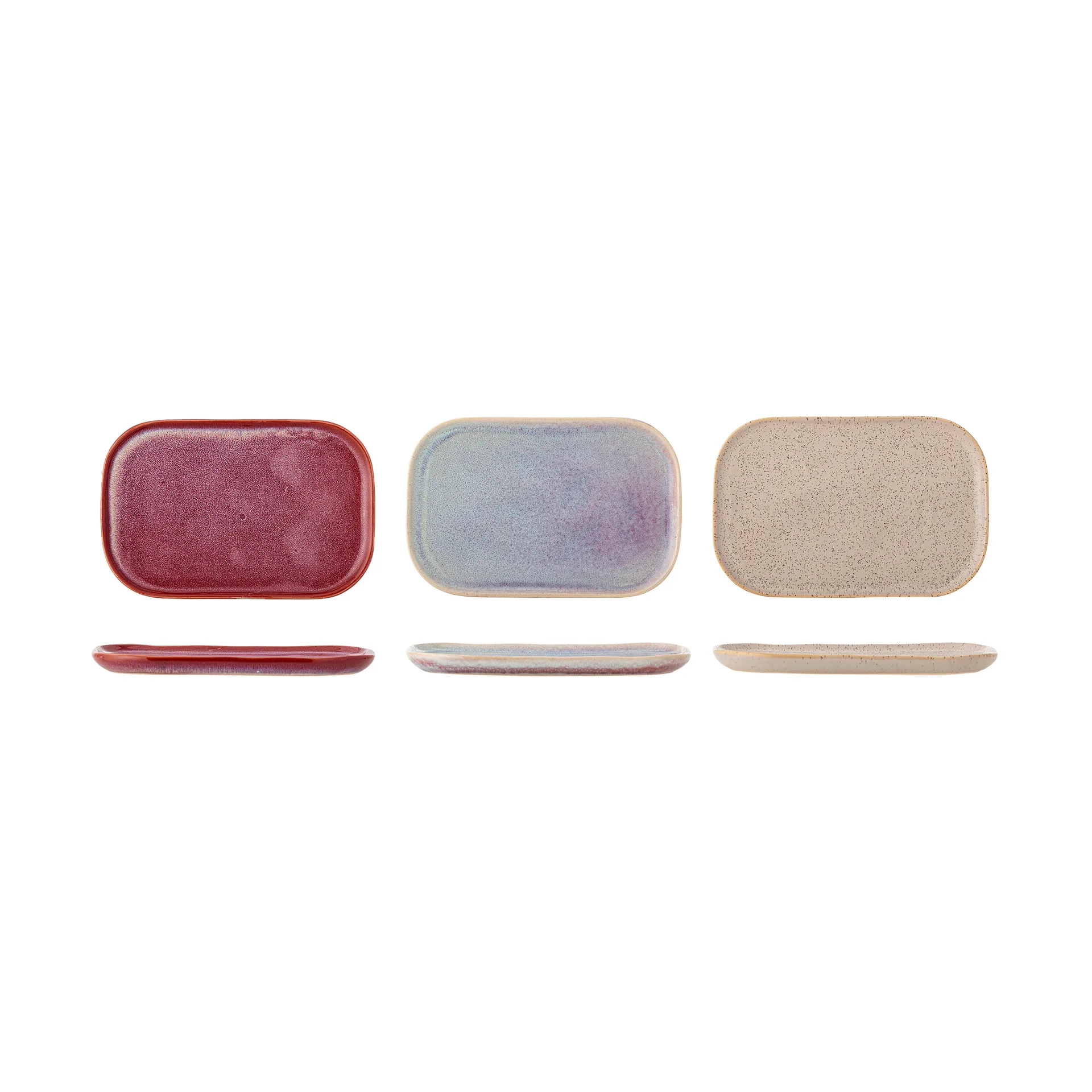 Addison assiett, Rose, 3 delar Bloomingville