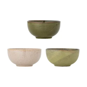 Addison skål Ø16 cm 3 delar - Green - Bloomingville