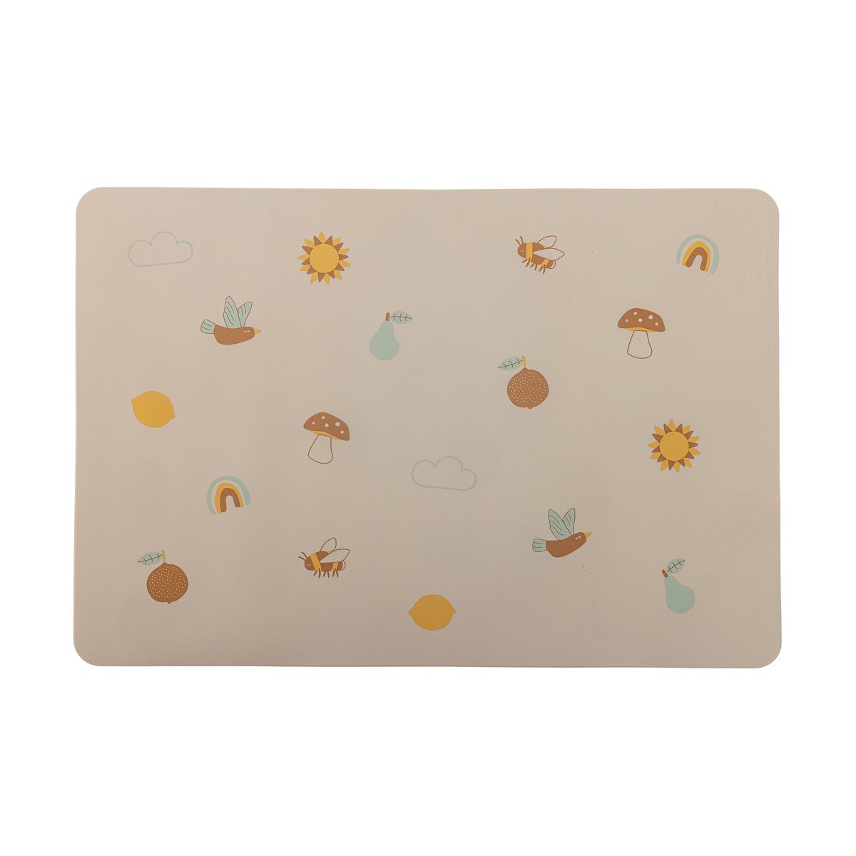Bloomingville Agnes bordstablett 25,5x37 cm Natur | Skandinavisk Design | Bordstabletter | Vit