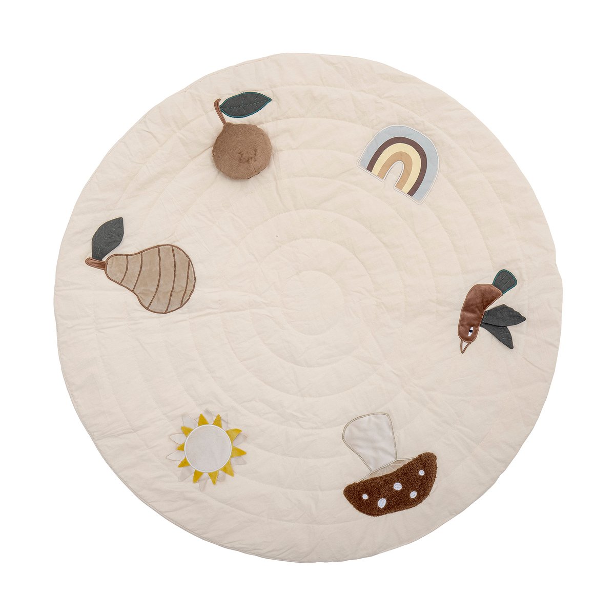 Bloomingville Agnes lekmatta 100 cm Vit | Skandinavisk Design | Lugg- & Ryamattor | Vit
