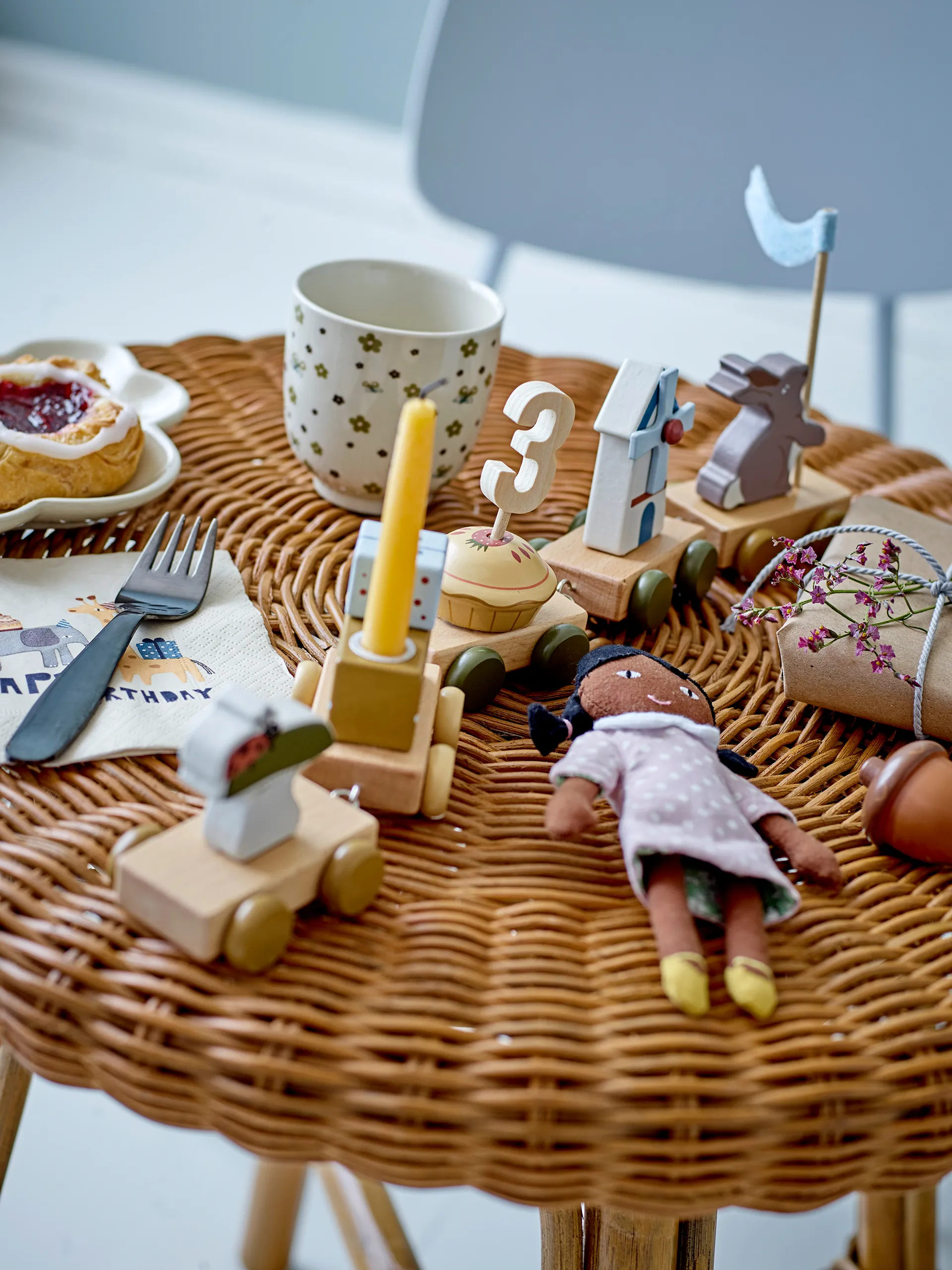 Alfi födelsedagståg 39 cm, Brun Bloomingville