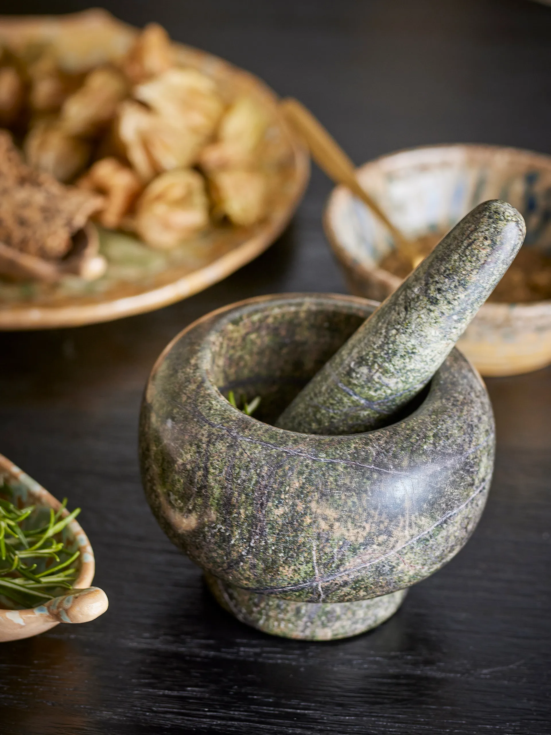 Arazo mortel med stöt Ø12,5 cm, Grön Bloomingville