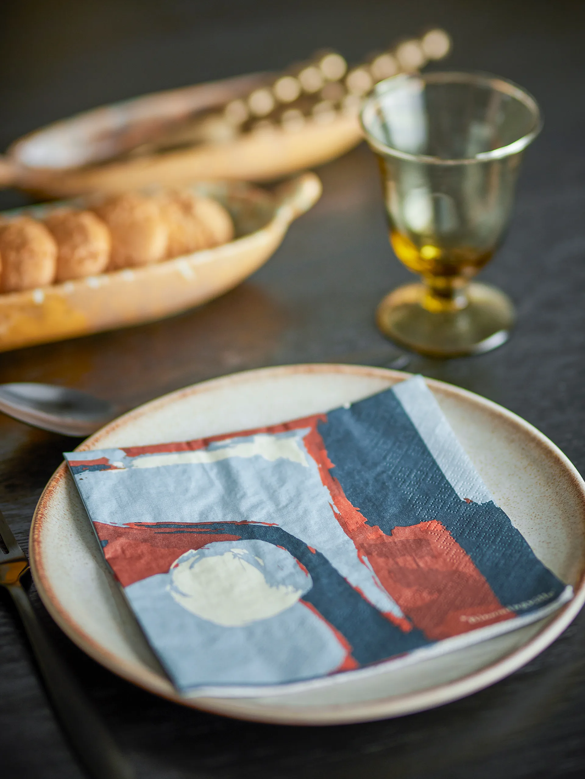 Arty papperservett 20-pack, Blå Bloomingville