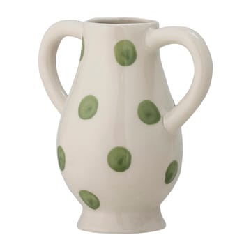 Asrin vas 15 cm - Vit-grön - Bloomingville