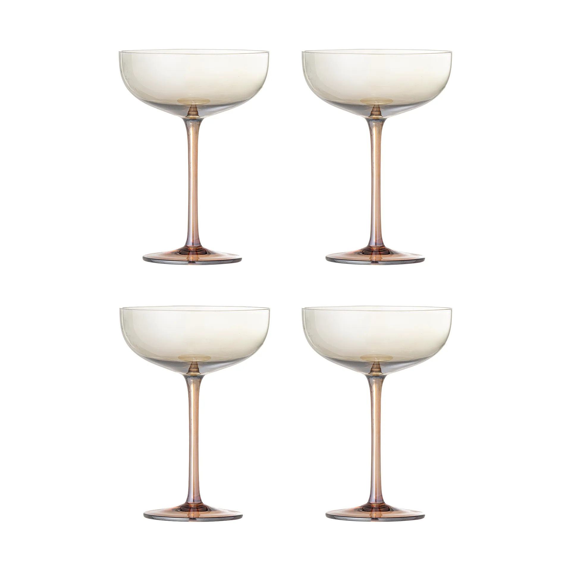 Aston cocktail glas 4-pack, Brons Bloomingville