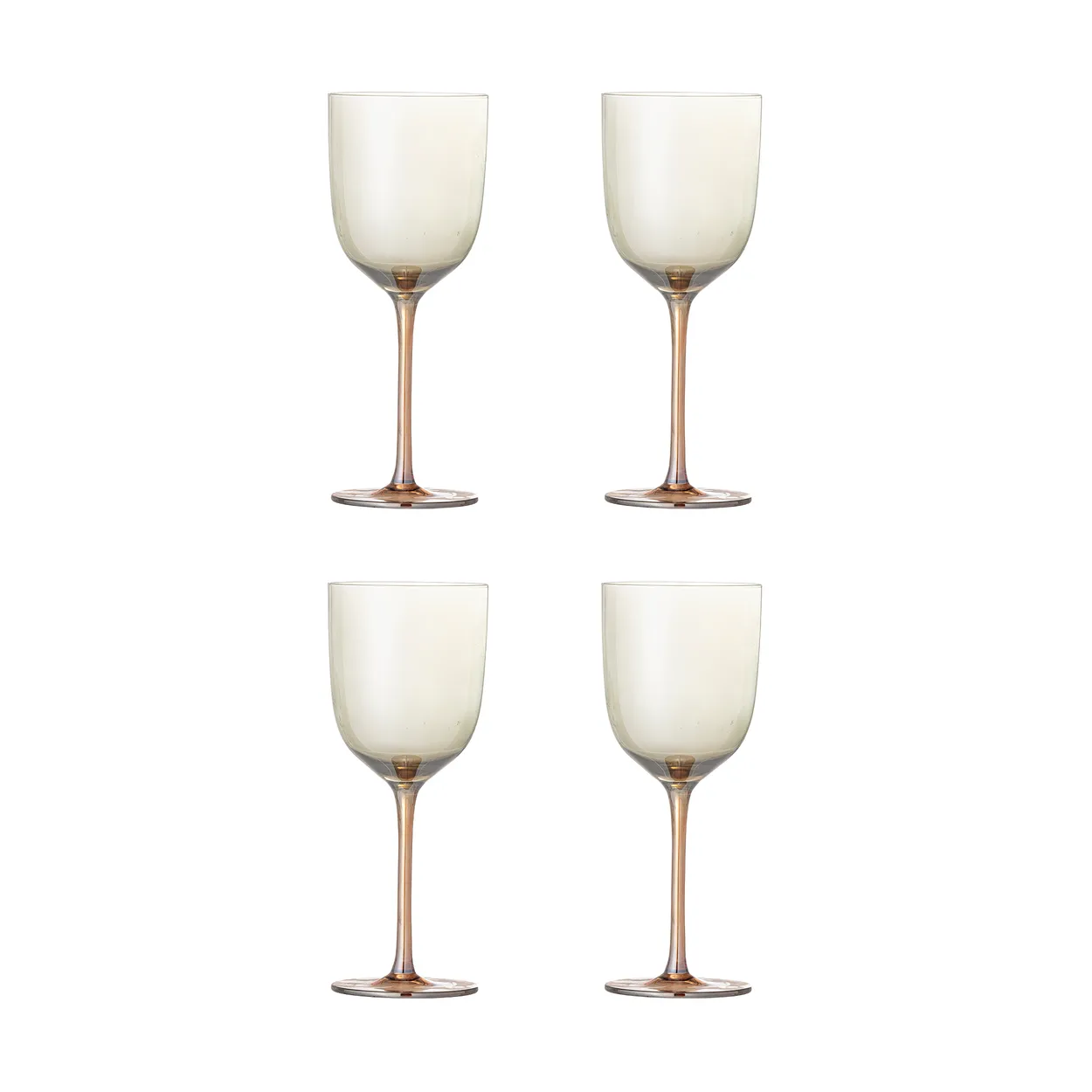 Bloomingville Aston vinglas 4-pack Brons | Skandinavisk Design | Vinglas | Orange
