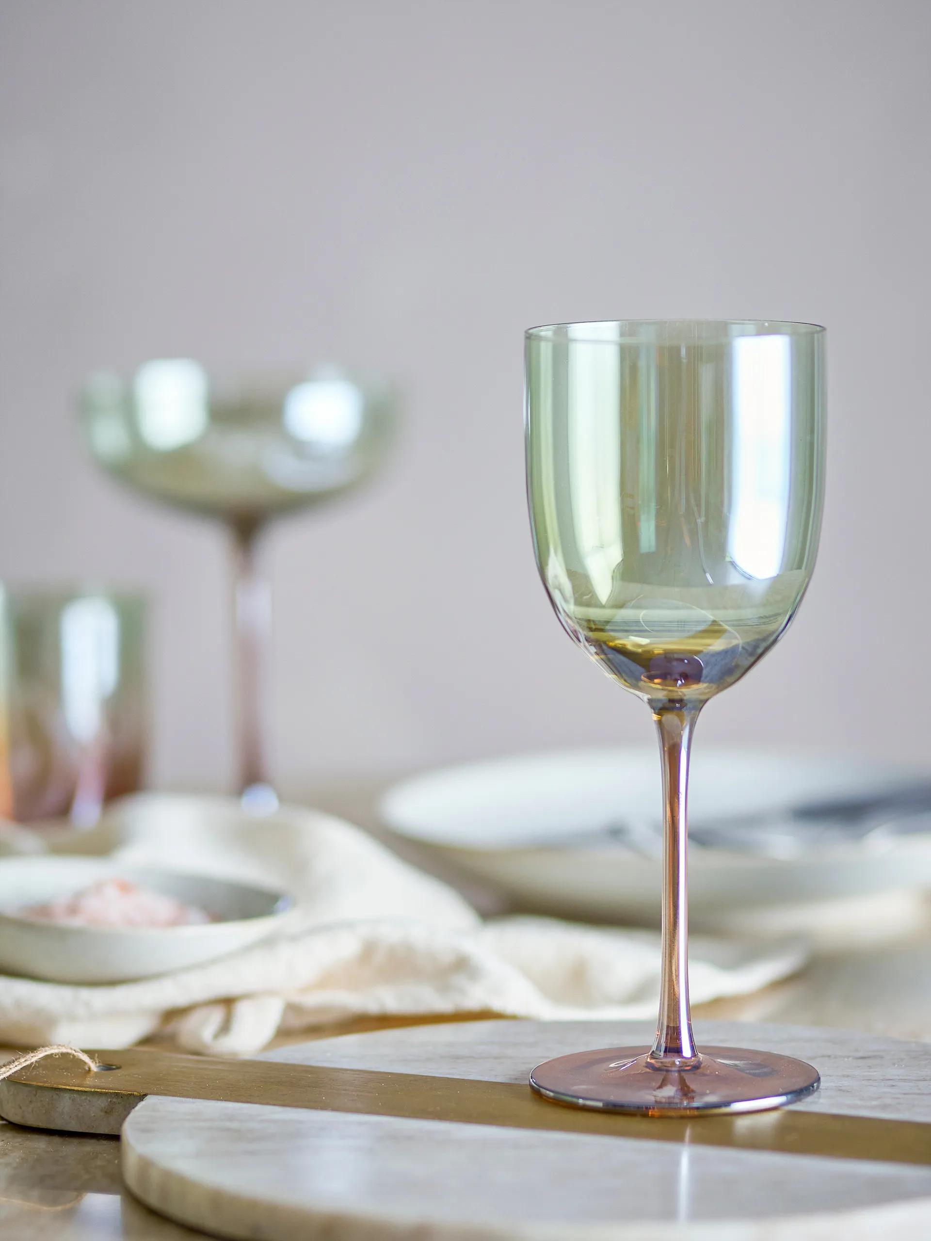 Aston vinglas 4-pack, Brons Bloomingville