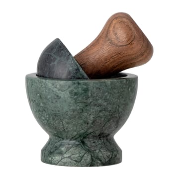 Banou mortel Ø10 cm - Grön marmor-mangoträ - Bloomingville