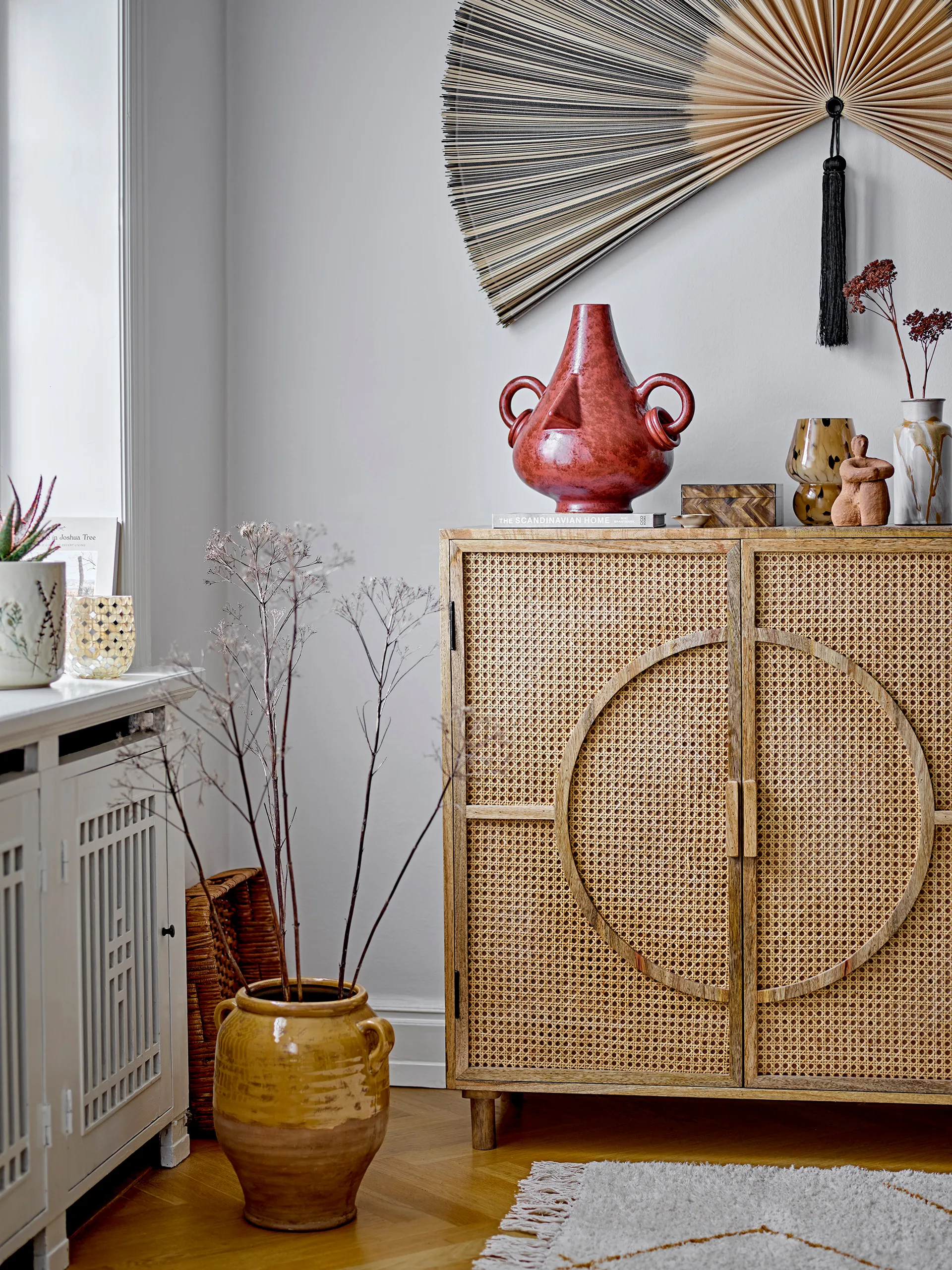 Barbette portabel bordslampa, Brunt glas Bloomingville