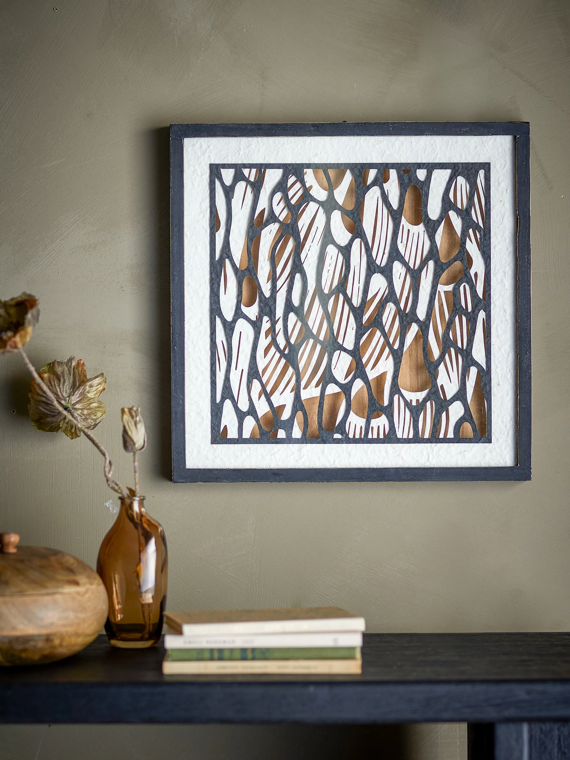 Barlin tavla 37,5x37,5 cm, Brun-svart Bloomingville