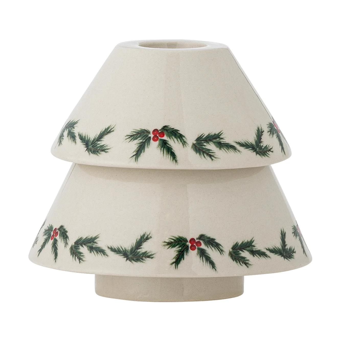 Berry ljusstake Ø10 cm, Vit Bloomingville