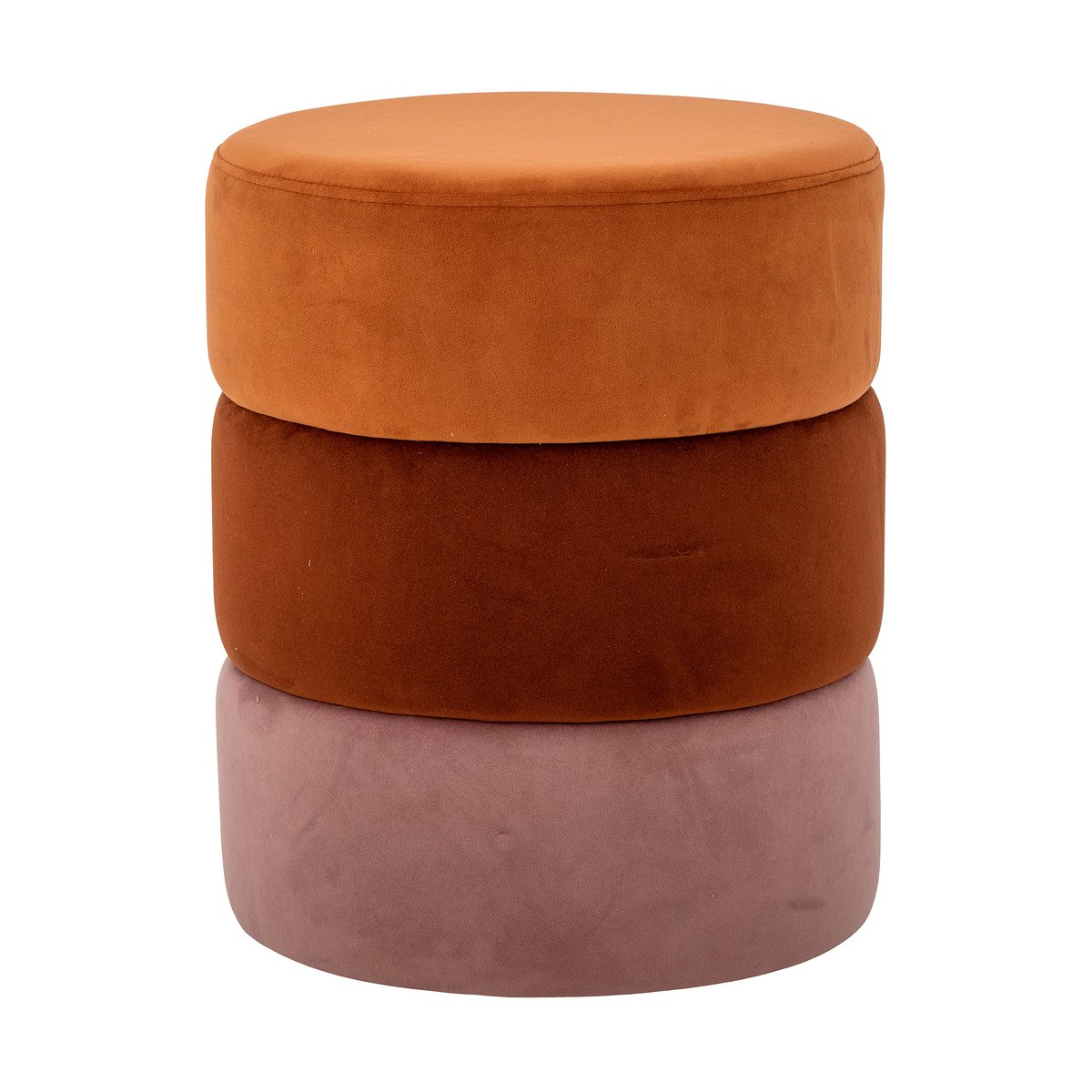 Bloomingville Bilbao puff 37x45 cm Orange | Skandinavisk Design | Sittpuffar | Orange
