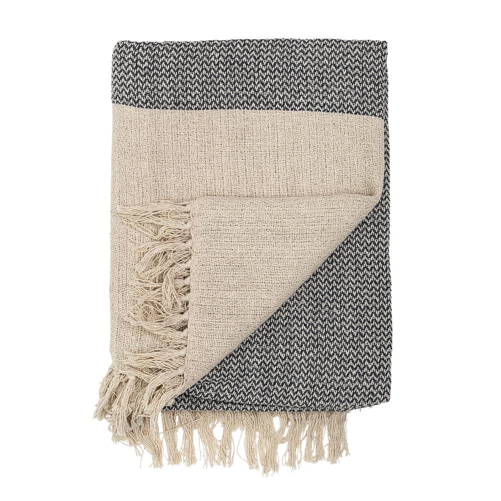 Bloomingville bomullspläd natur | Skandinavisk Design | Ullplädar & Ullfiltar | Beige
