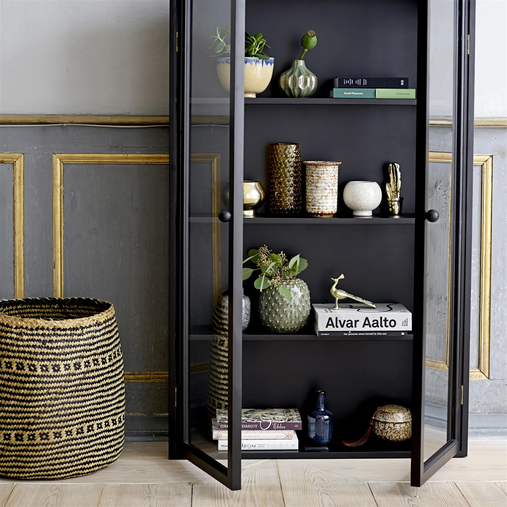 Bloomingville förvaringskorg sjögräs 2-pack, natur-grå Bloomingville