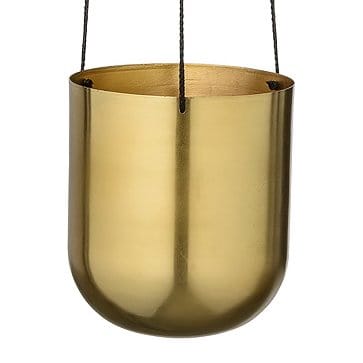 Bloomingville hängande kruka metall Ø13.5 cm - mässing - Bloomingville