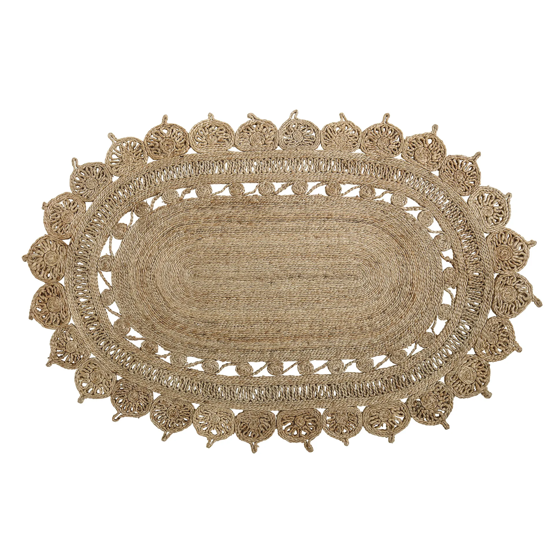 Bloomingville jutematta oval, natur Bloomingville