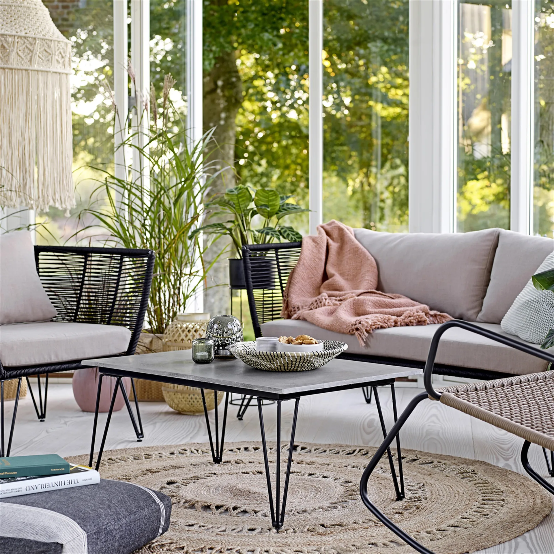 Bloomingville jutematta rund Ø182 cm, natur Bloomingville