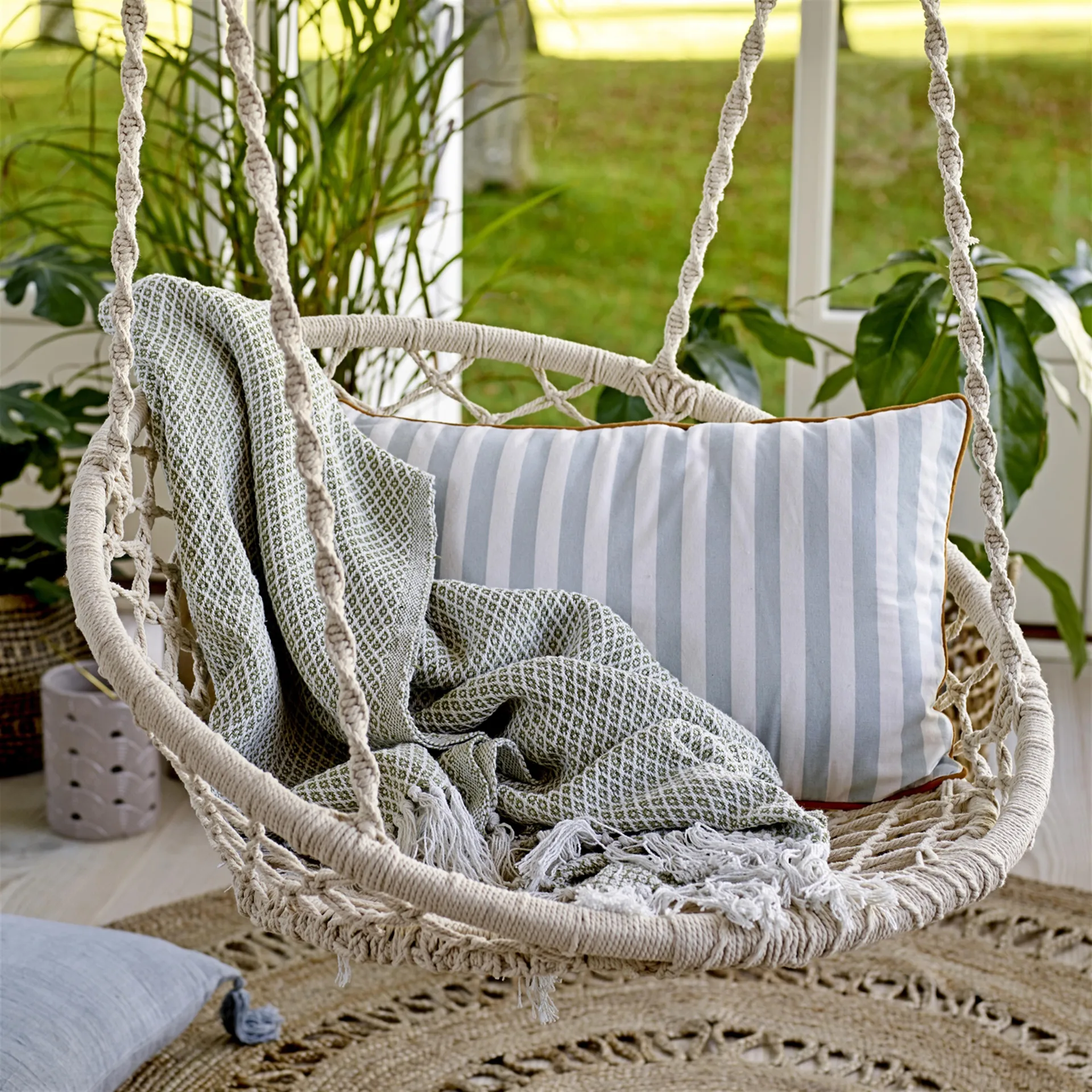 Bloomingville jutematta rund Ø182 cm, natur Bloomingville