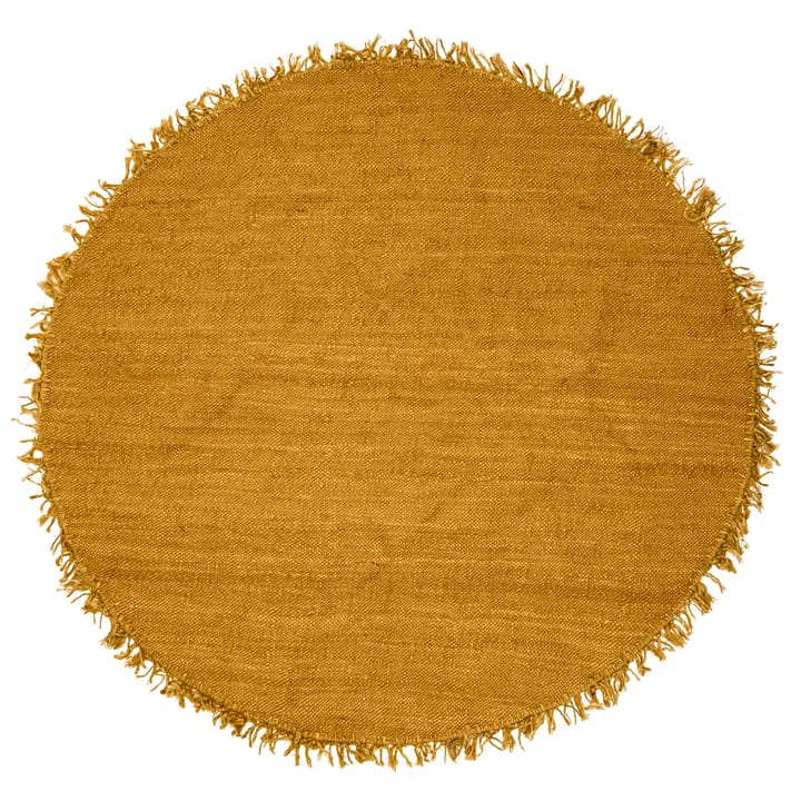Bloomingville matta jute Ø 150 cm, Gul Bloomingville