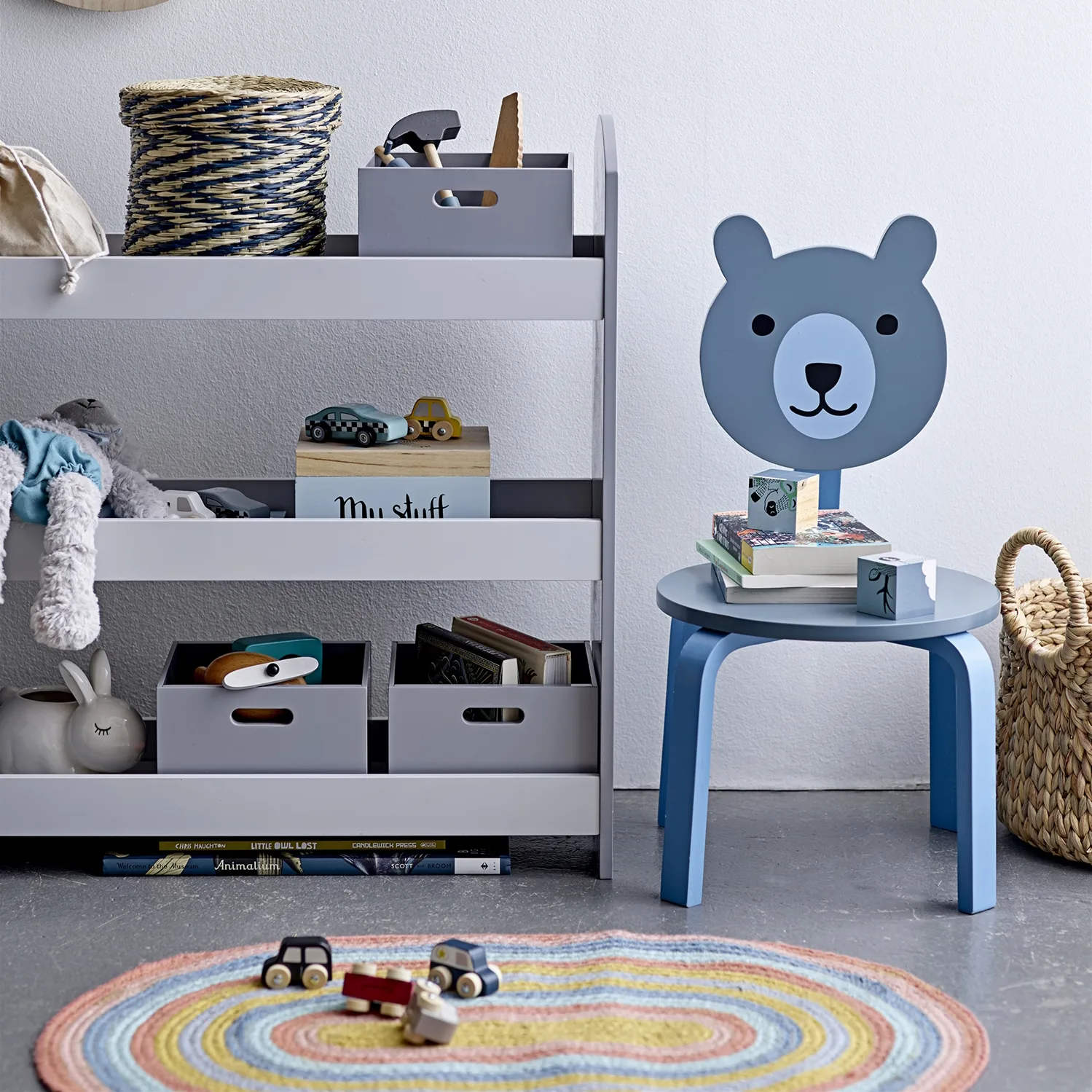 Bloomingville matta regnbåge jute, Multi Bloomingville