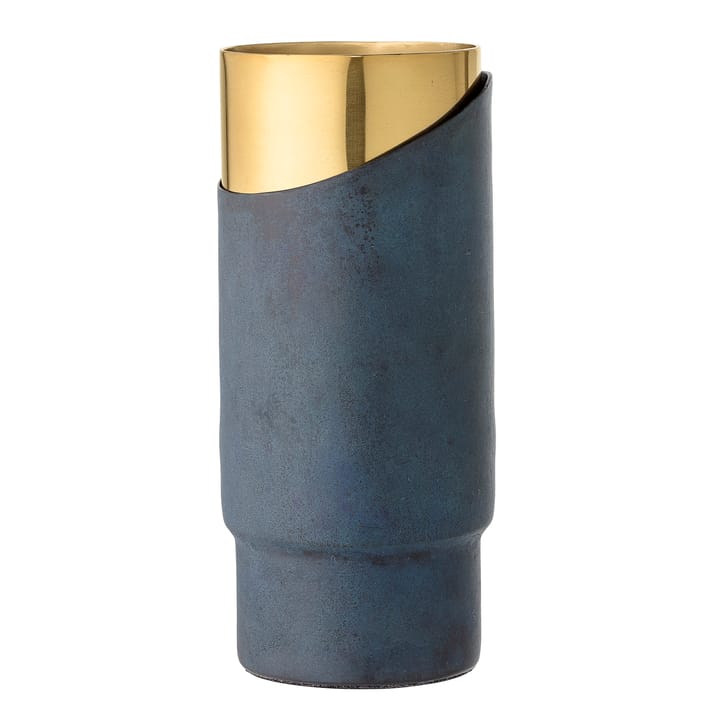 Bloomingville metallvas blå-guld - 23 cm - Bloomingville