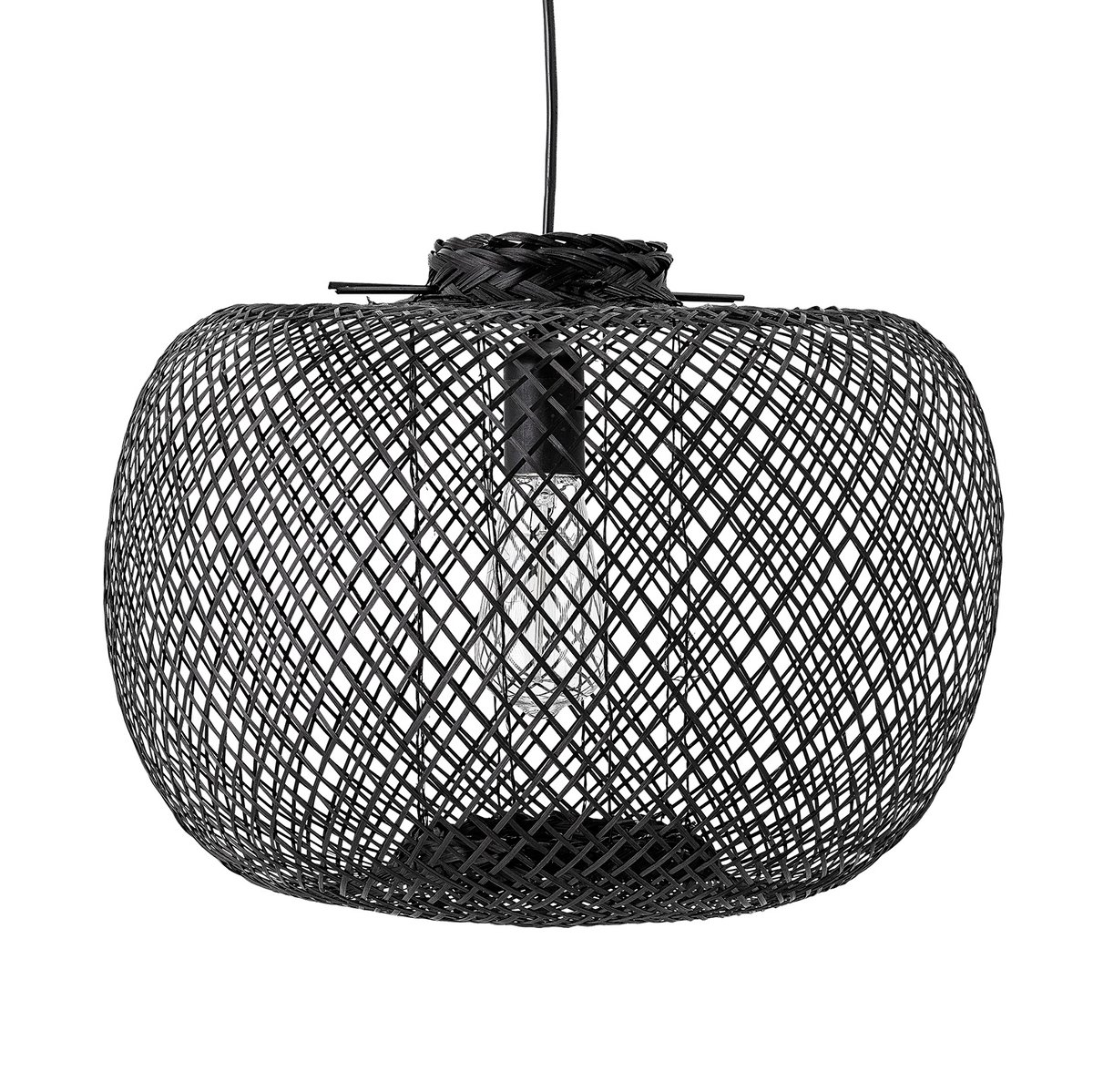 Bloomingville pendel bambu Ø42 cm Svart | Skandinavisk Design | Taklampor & Pendlar | Svart