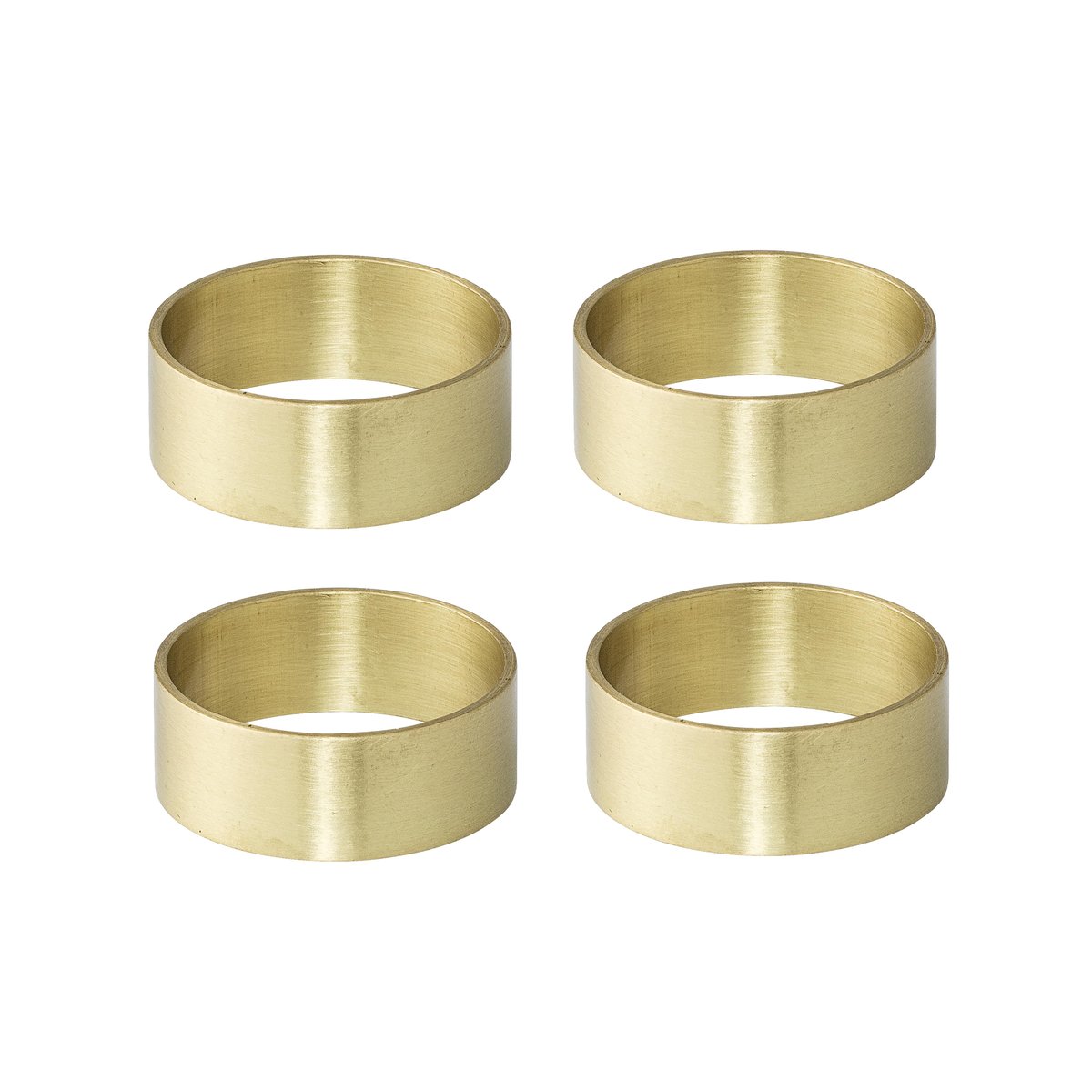 Bloomingville servettring 4-pack mässing | Skandinavisk Design | Servettringar & Servettställ | Guldfärgad