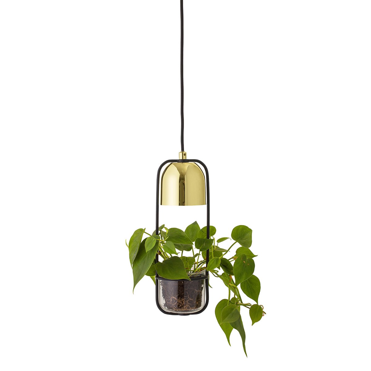 Bloomingville taklampa och ampel Ø10 cm klar-guld | Skandinavisk Design | Taklampor & Pendlar | Guldfärgad