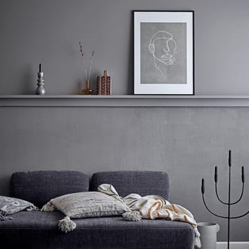 Bloomingville tavla med ansikte 52x72 cm - Svart ram - Bloomingville