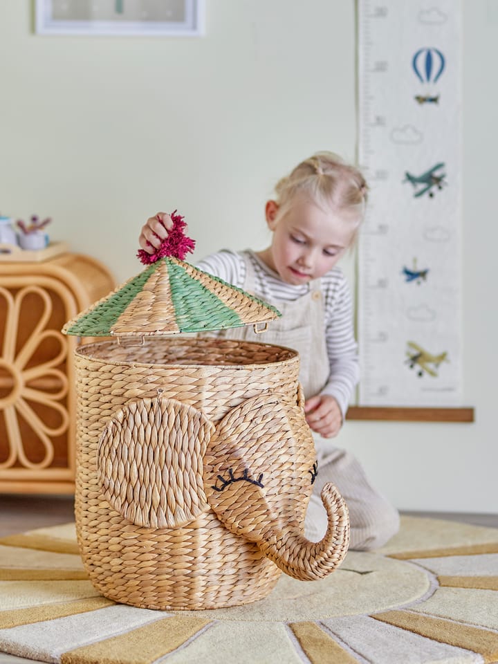 Bobo korg med lock 35x50 cm, Natur Bloomingville
