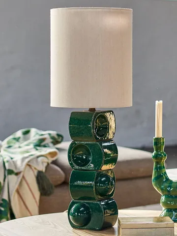 Brady bordslampa - Green, Ø25 cm - Bloomingville