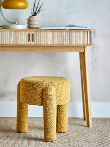 Bruno rund pall Ø42 cm - Gul - Bloomingville