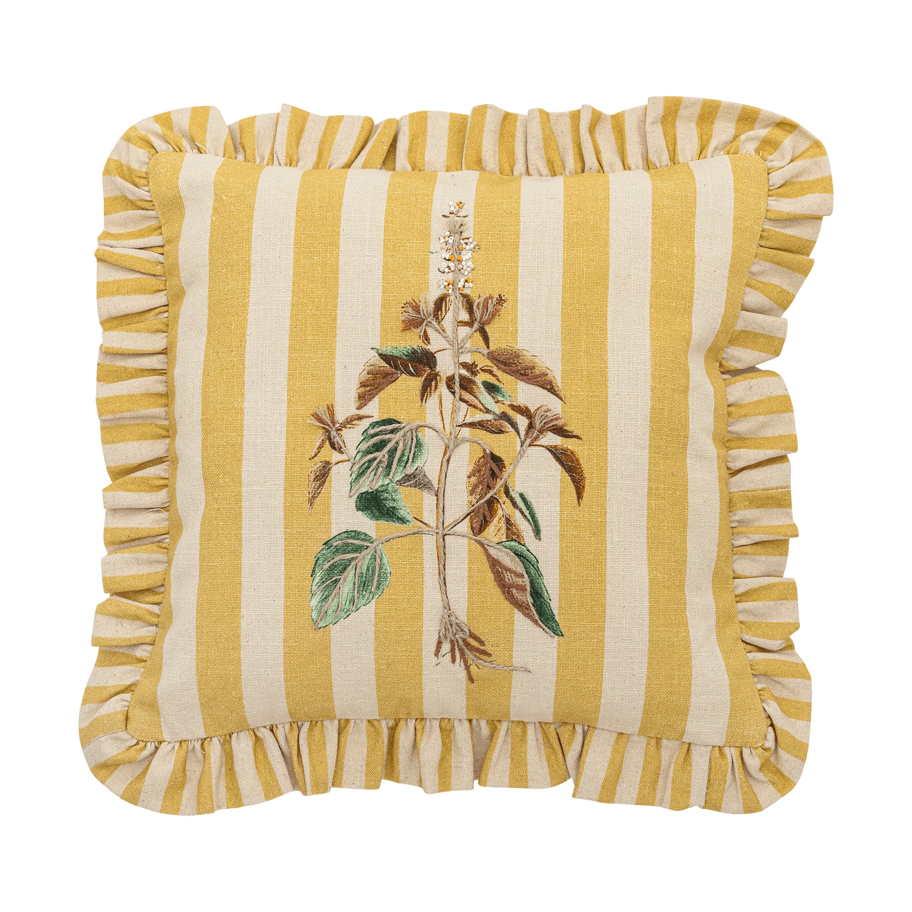 Camila kudde, Yellow, 35x35 cm Bloomingville