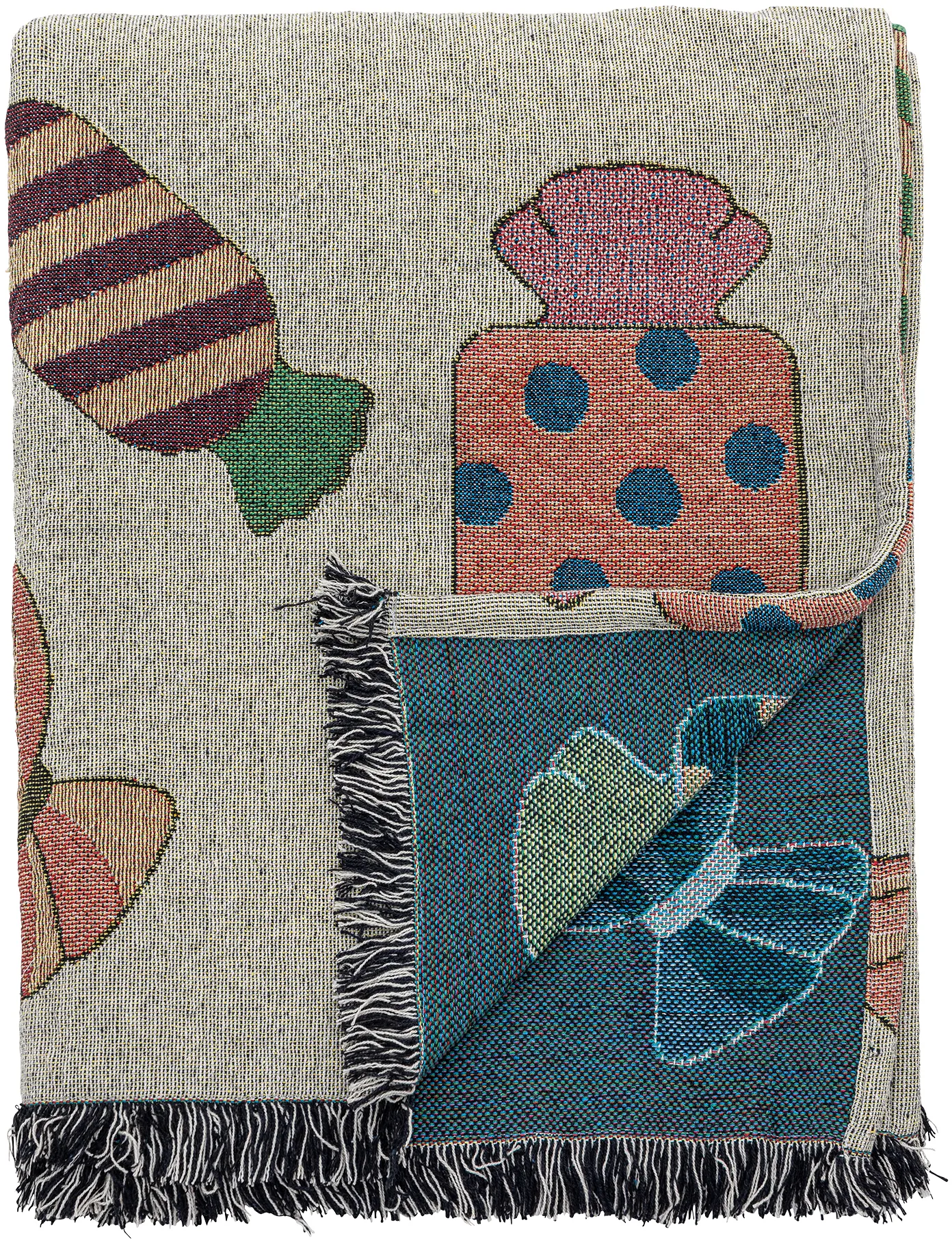 Caramella pläd 130x150 cm, Natur Bloomingville