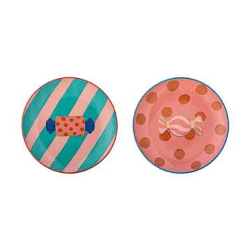 Caramella tallrik Ø16 cm 2 delar - Rosa - Bloomingville