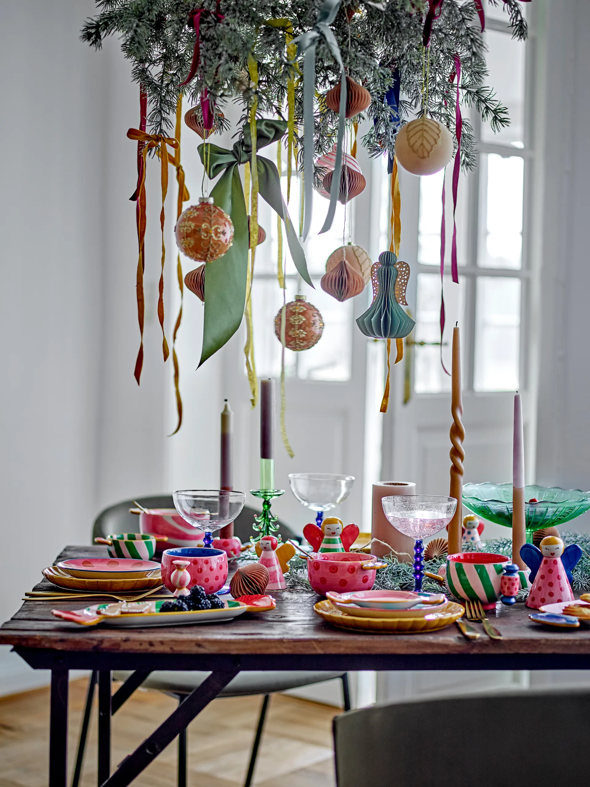 Caramella tallrik Ø16 cm 2 delar, Rosa Bloomingville