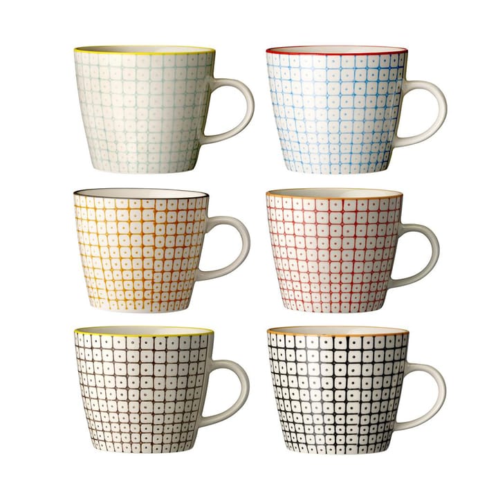 Carla mugg 8,3 cm 6-pack Multi - undefined - Bloomingville