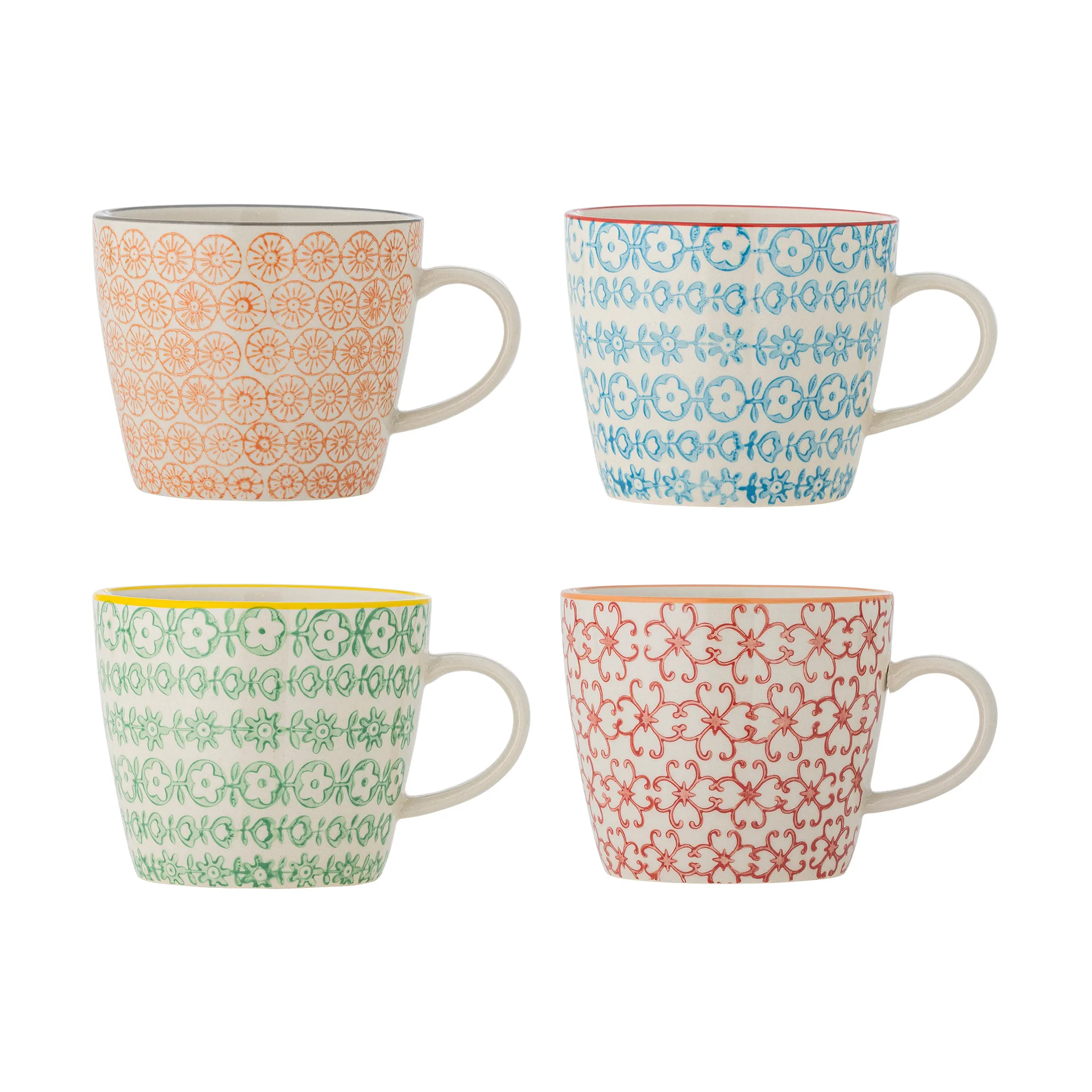 Carla mugg, Multi, 4-pack Bloomingville