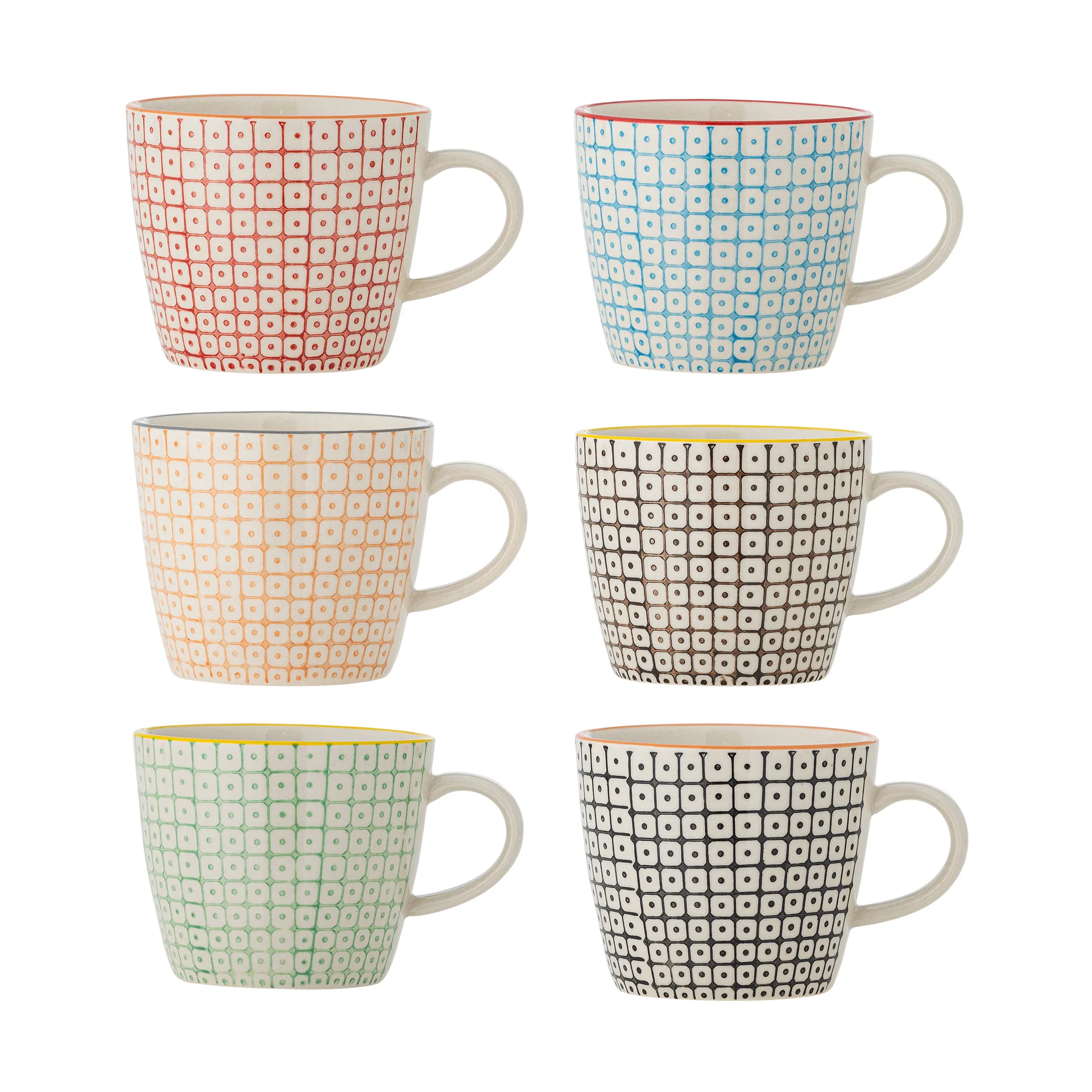Carla mugg, Multi, 6-pack Bloomingville