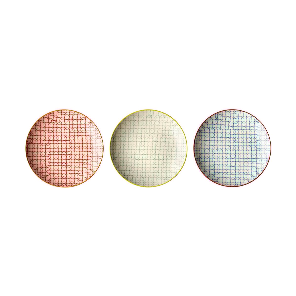Bloomingville Carla tallrik 3 delar 20 cm 20 cm | Skandinavisk Design | Assietter | Multi