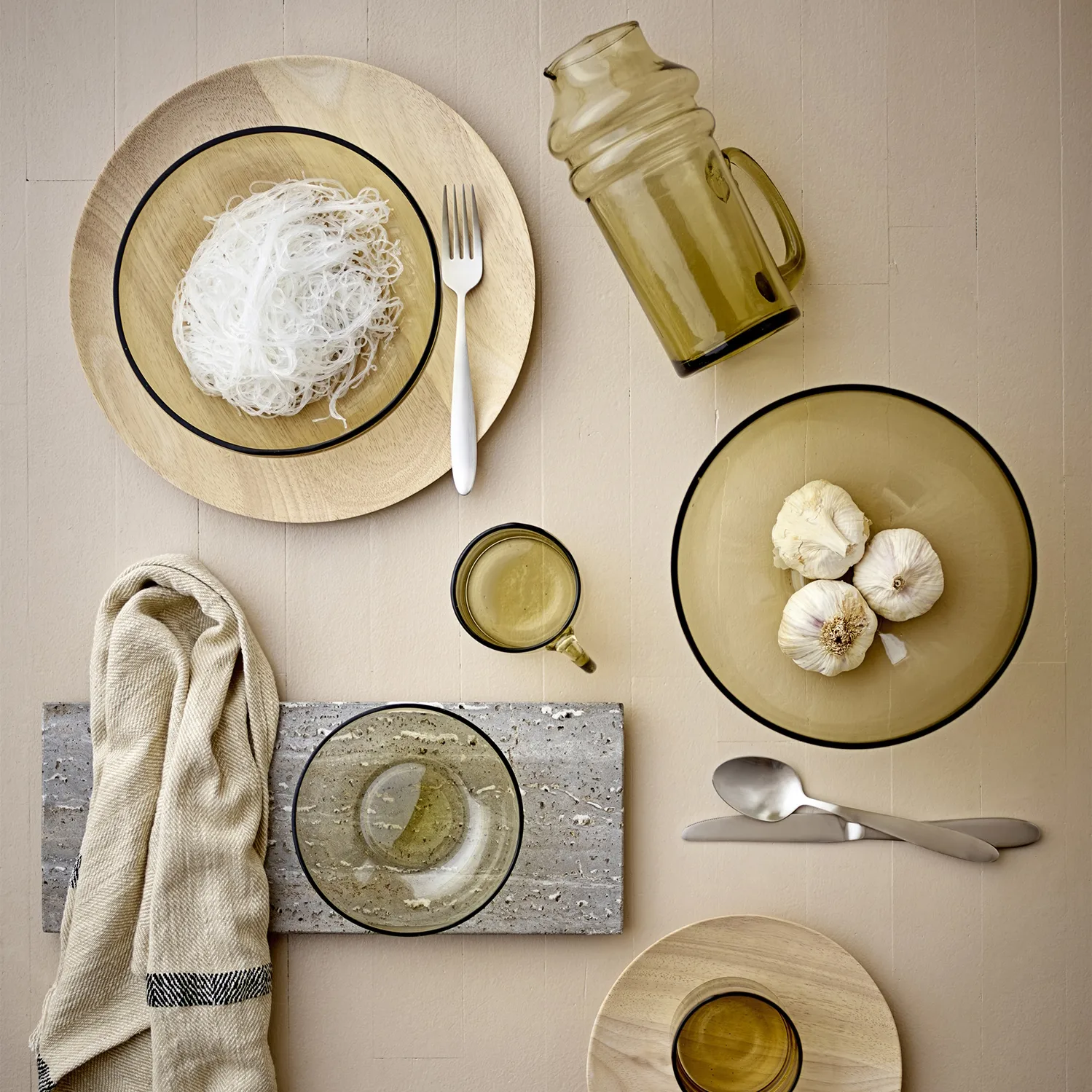 Casie skål 21cm, Brun Bloomingville