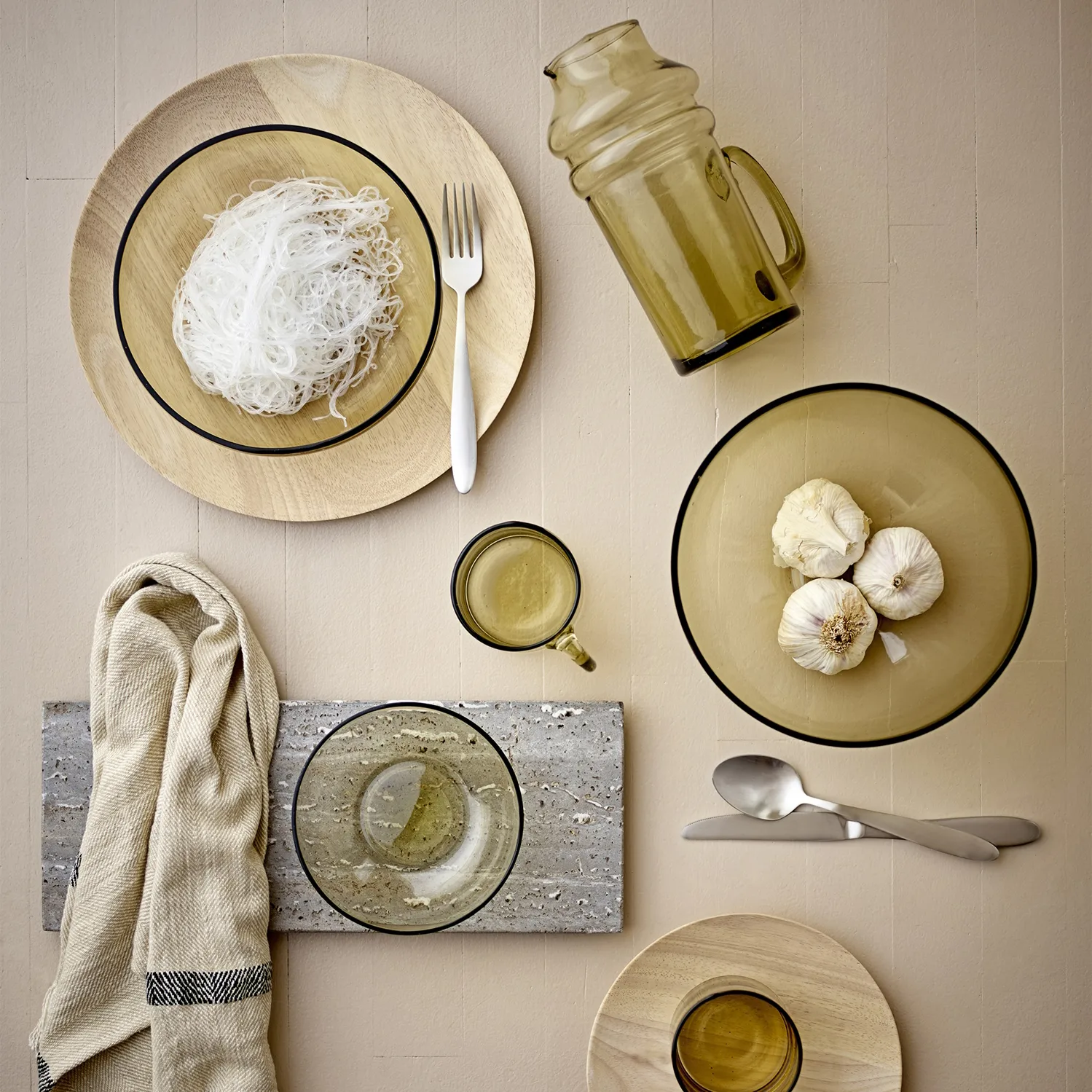 Casie skål 22 cm, Brun Bloomingville