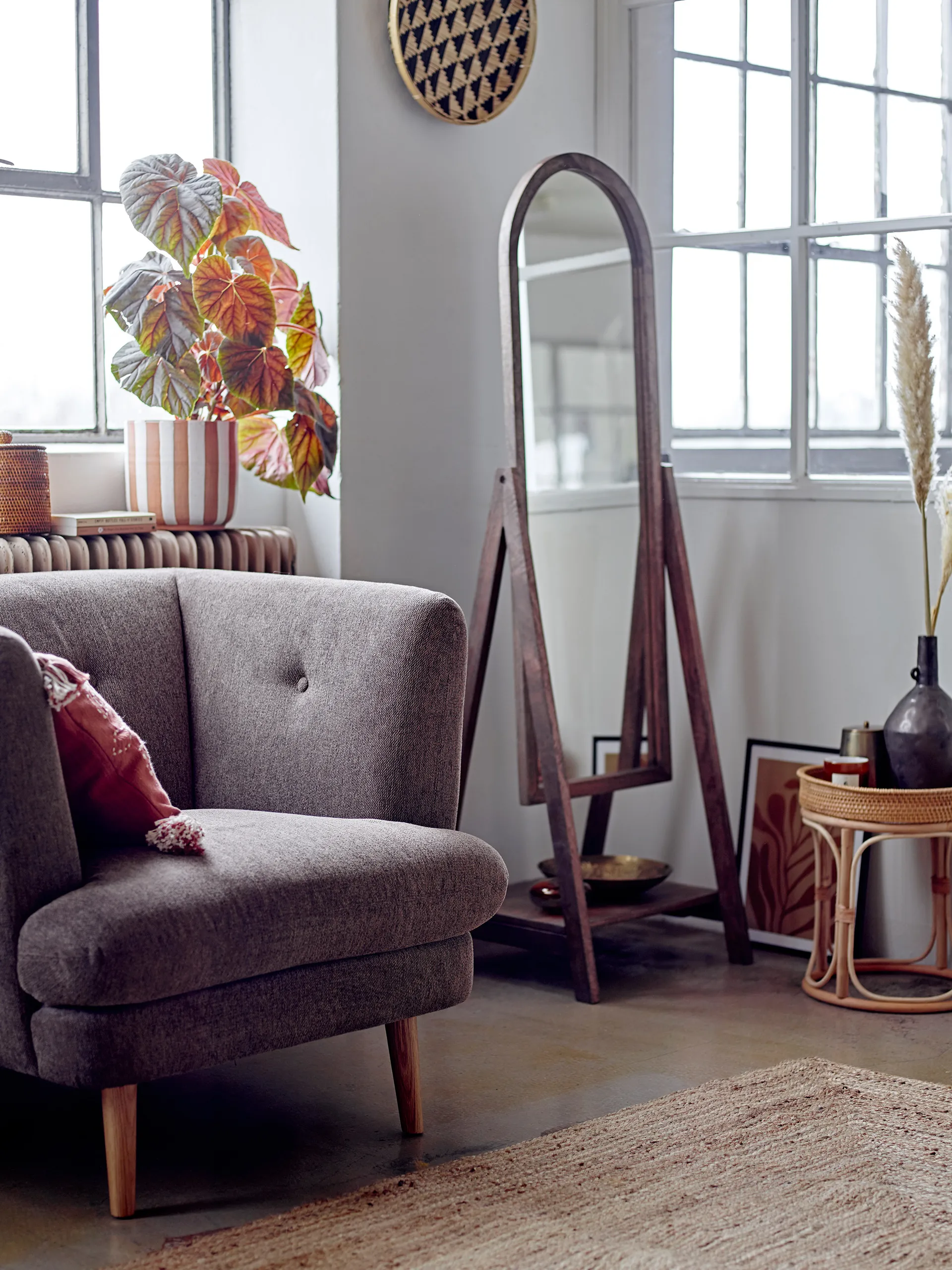 Cathia spegel 157,5 cm, Brun Bloomingville