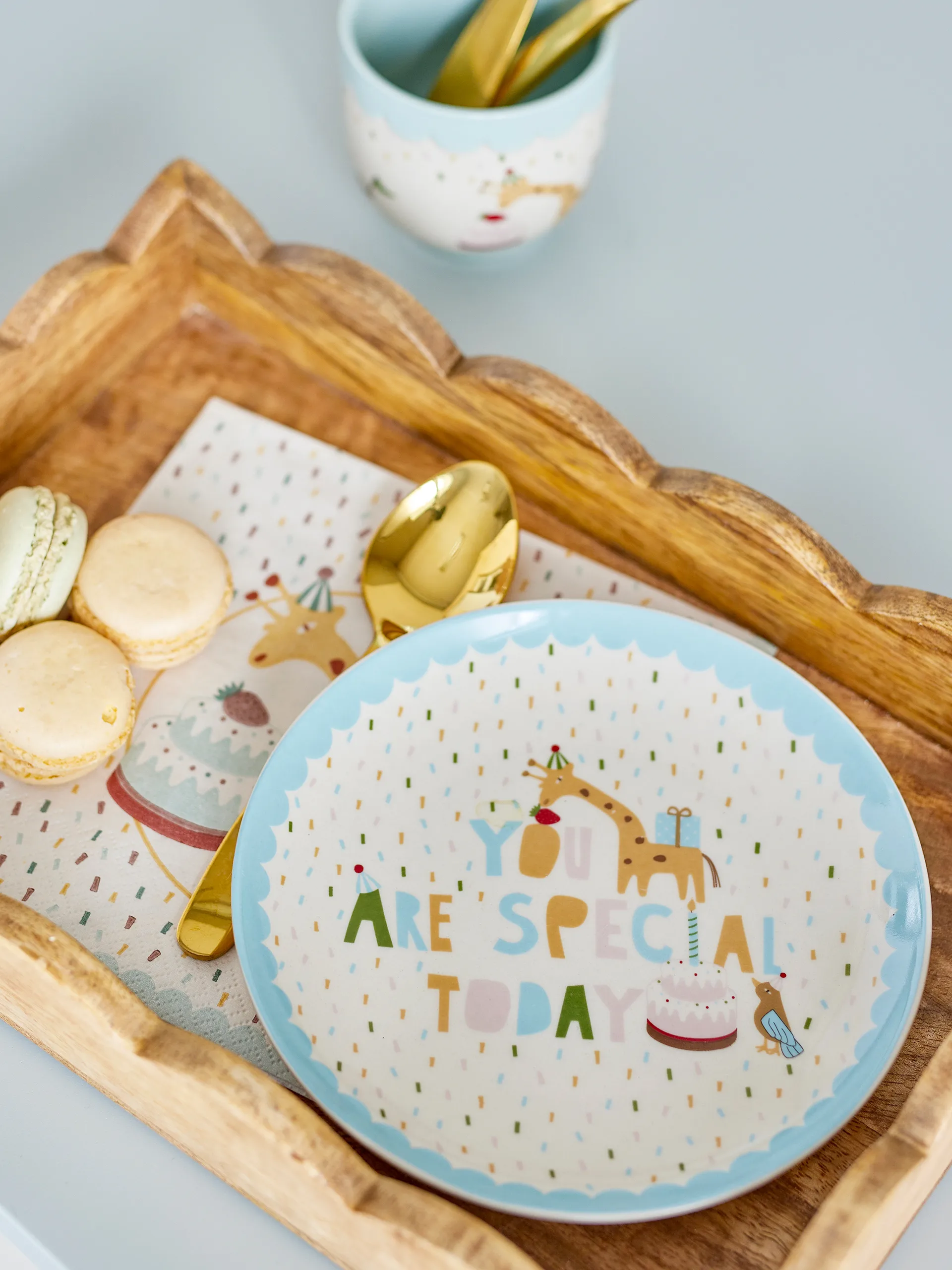 Celebrate tallrik Ø16 cm, Blå Bloomingville