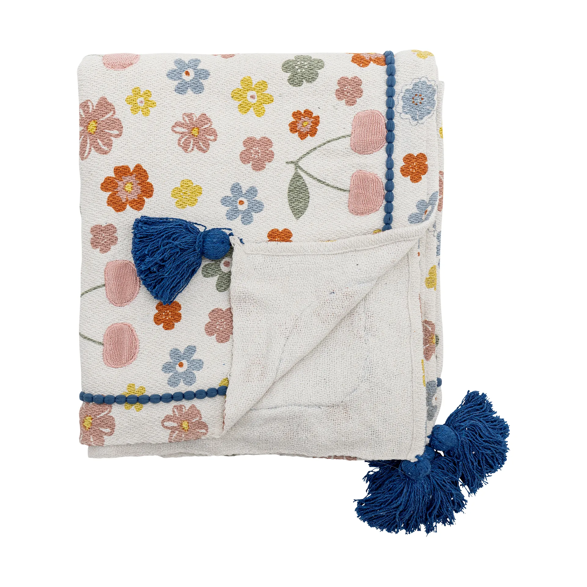 Cherry bomullspläd 160x130 cm, Rose Bloomingville