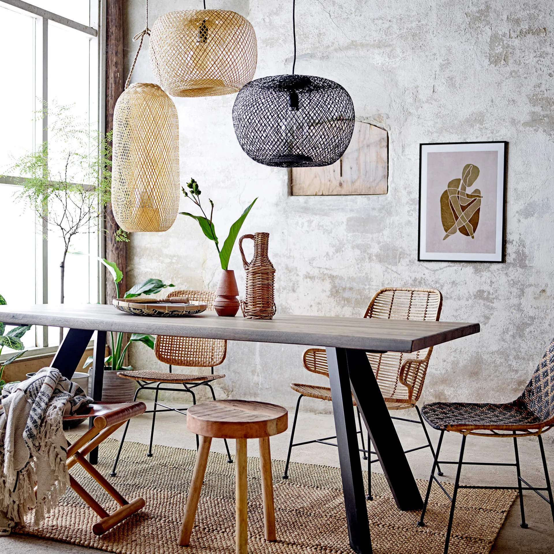 Chika tavla svart ram, 52x72 cm Bloomingville