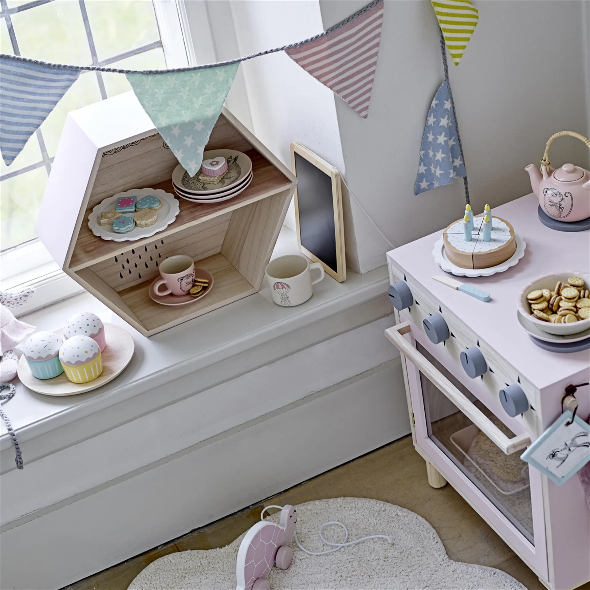 Cloud barnmatta, natur Bloomingville